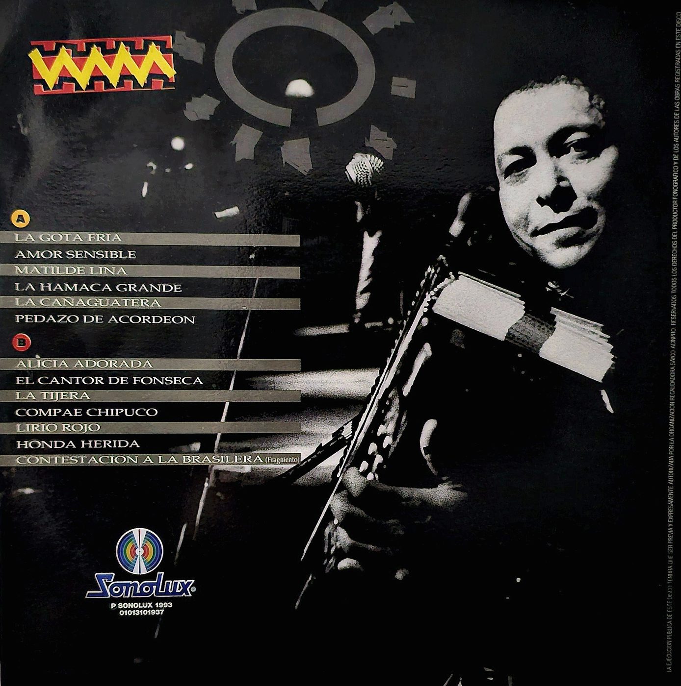 Contraportada - Carlos Vives - Clásicos de la Provincia